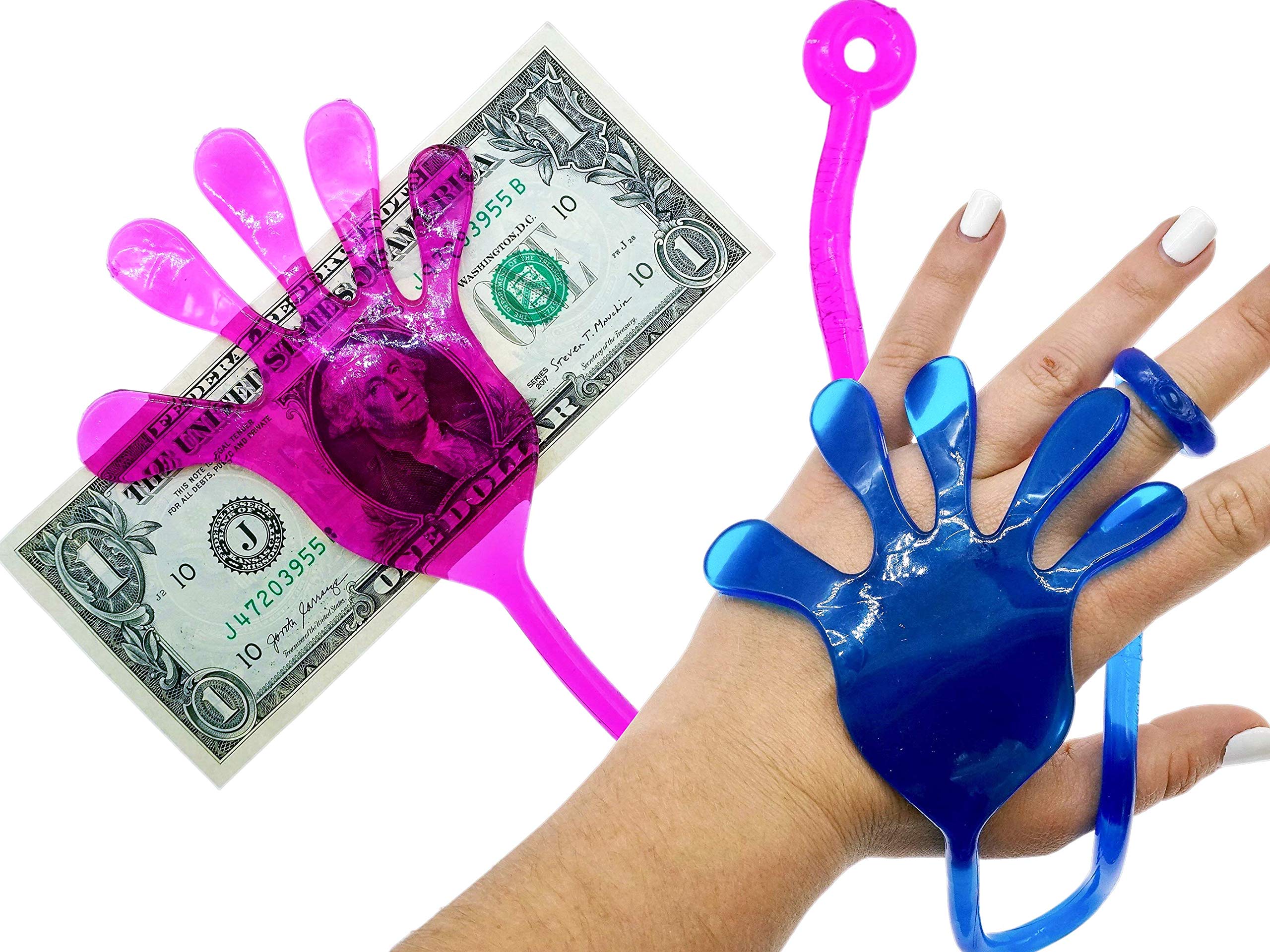 Fun a Ton Giant Snap Hands red stretch, tactile play for kids.