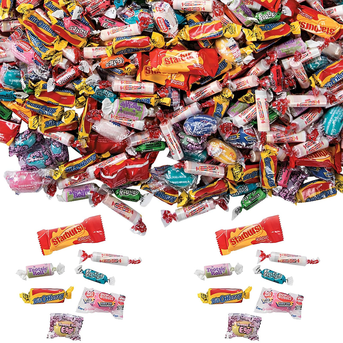 Fun Express bulk candy variety pack front view for easy party planning and distribution.