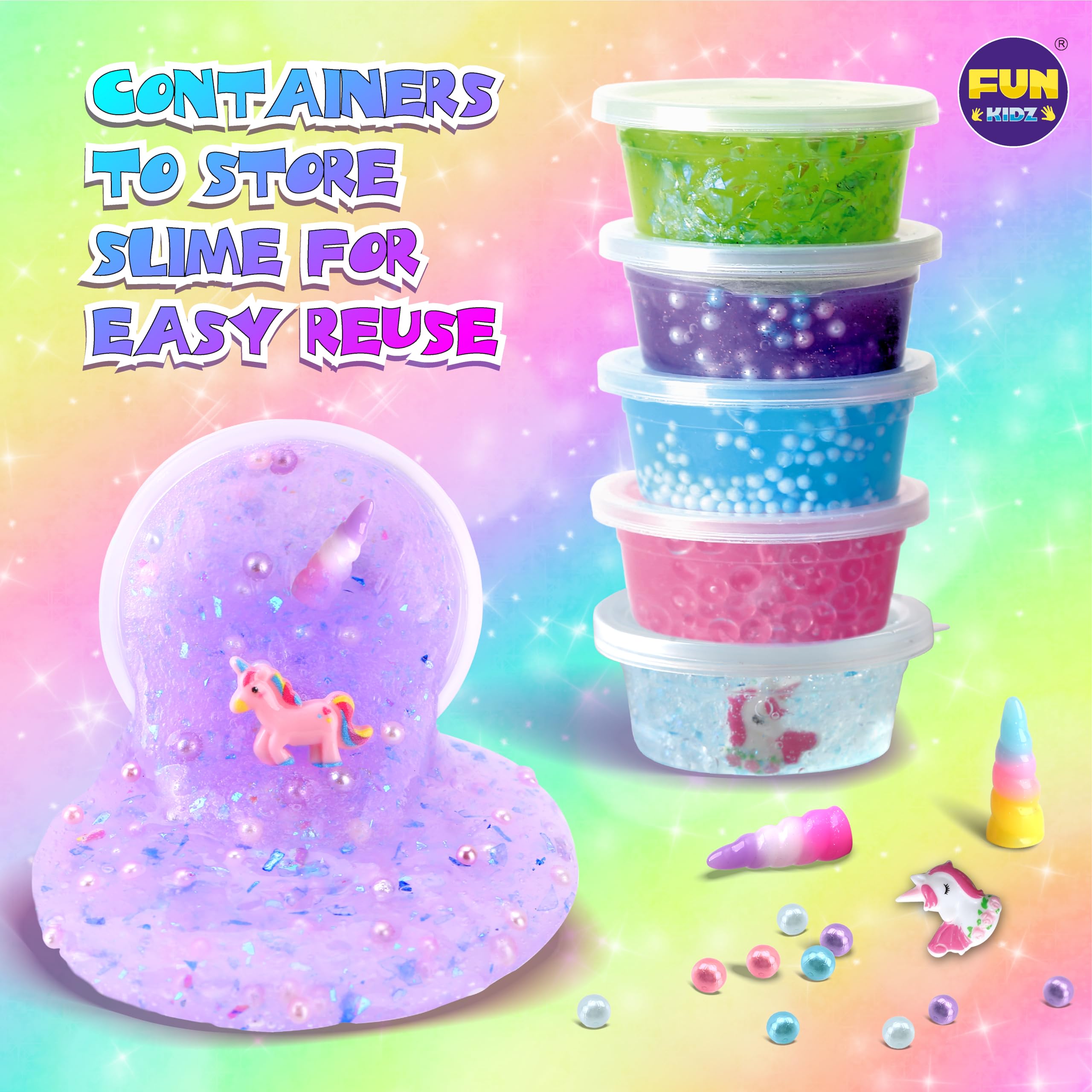 FUN KIDZ color drops bottle aligns vibrant hues for slime crafting