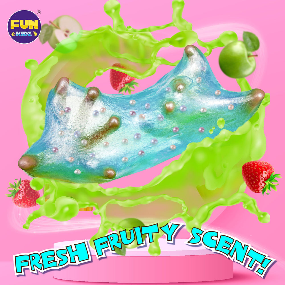 FUN KIDZ foam slime close-up shows airy texture and bounce