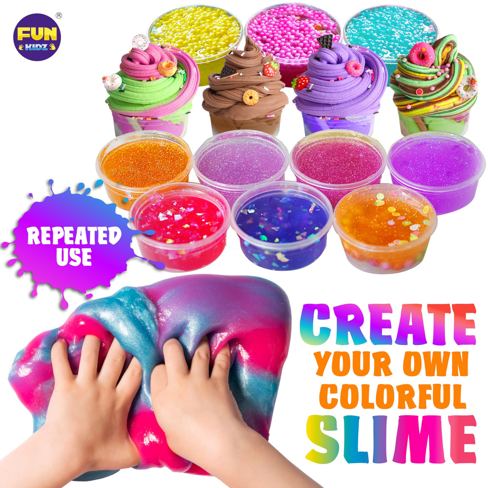 FUN KIDZ glow in the dark slime demonstrates eye catching effects during dim light