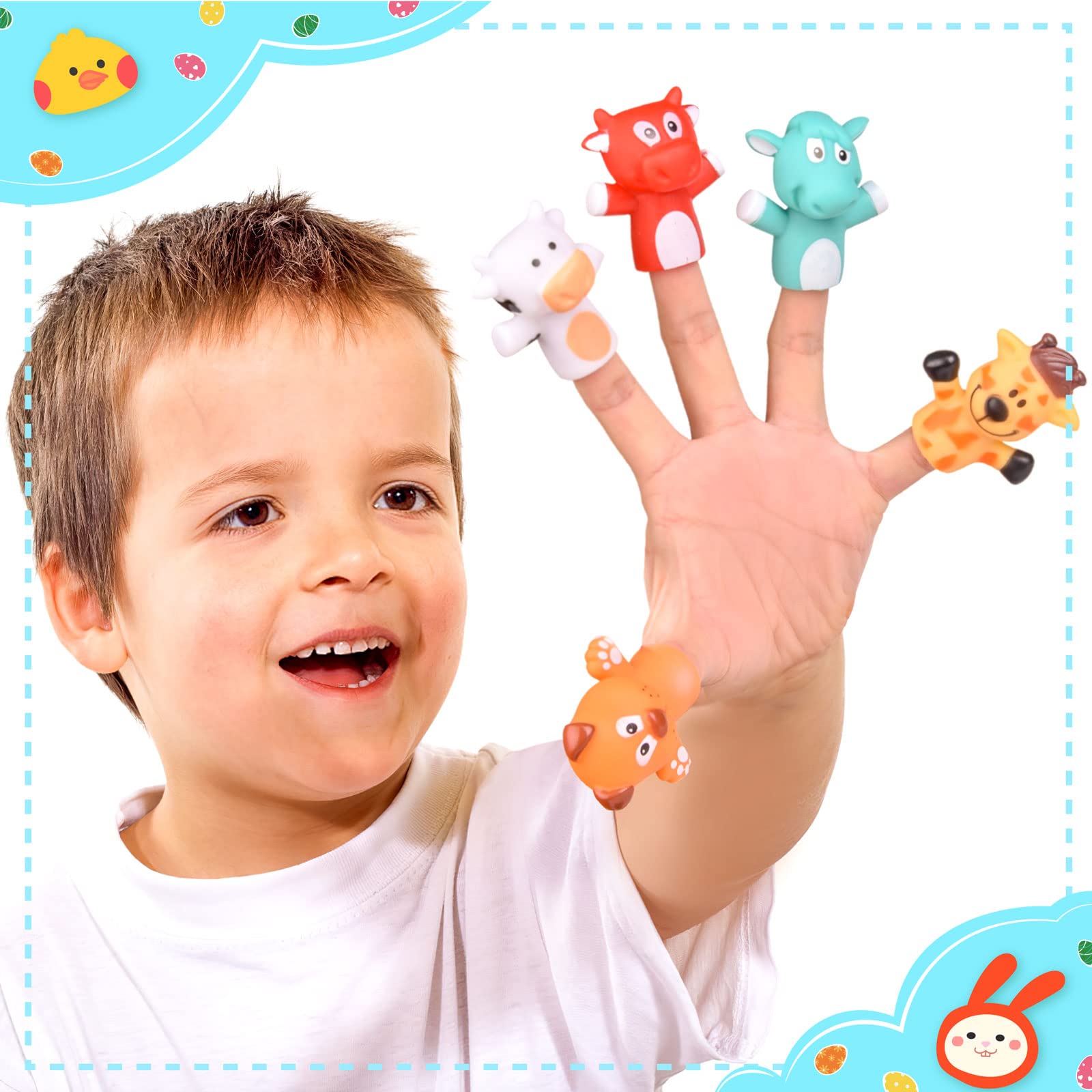 FUN LITTLE TOYS animal finger puppets in a playful variety for storytelling.