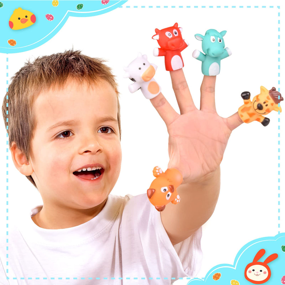 FUN LITTLE TOYS animal finger puppets in a playful variety for storytelling.