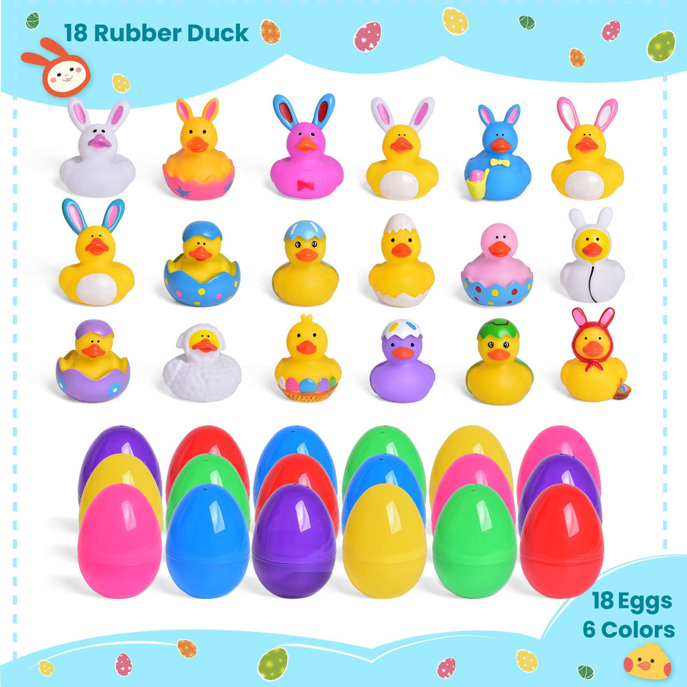 FUN LITTLE TOYS bunny ducks collection boosts imaginative play during bath.