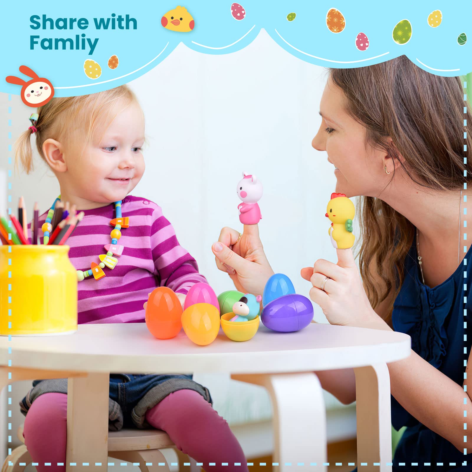 FUN LITTLE TOYS durable non-toxic plastic for safe kid play.