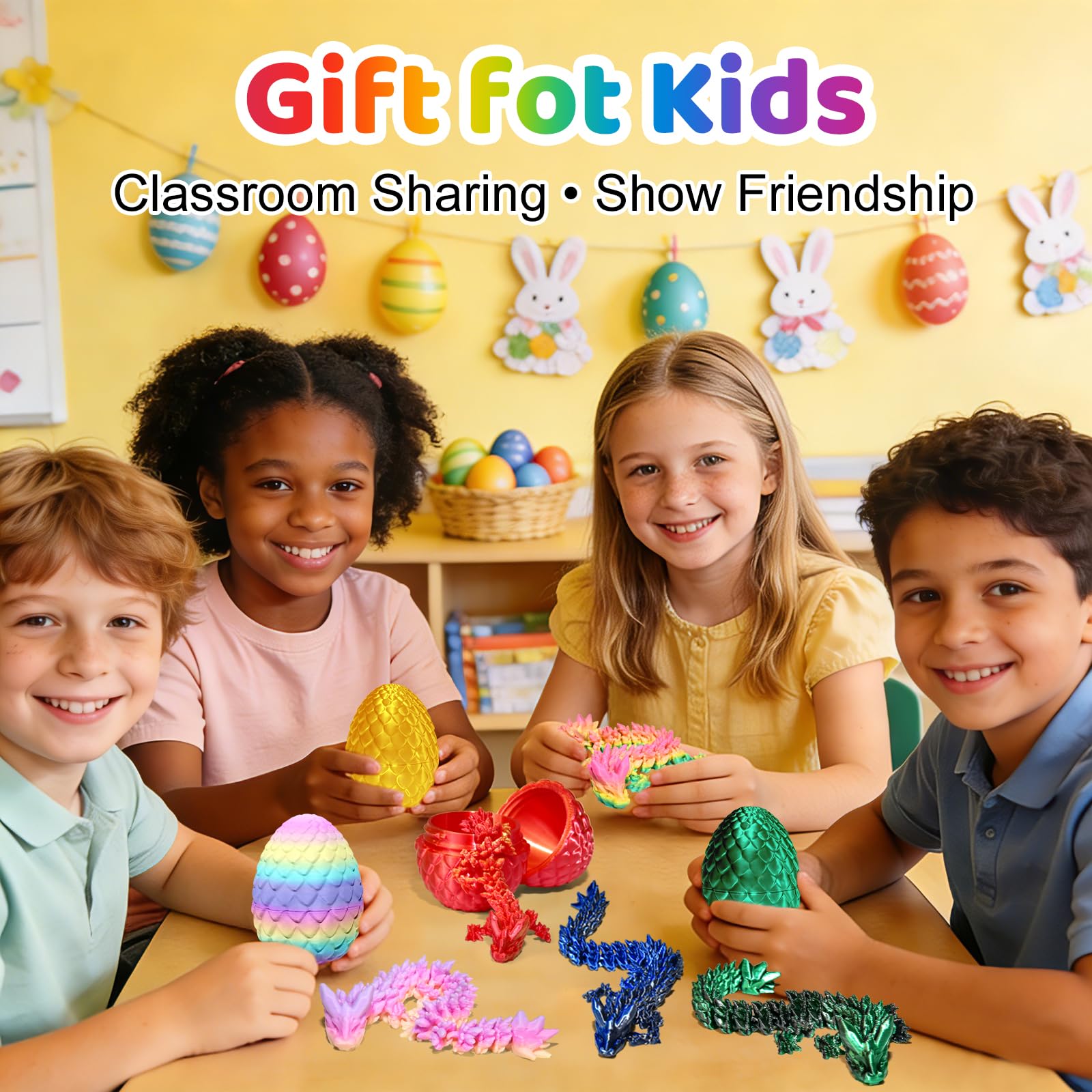 Fun Little Toys eco-friendly PLA dragons for desk toys and year-round gifting.