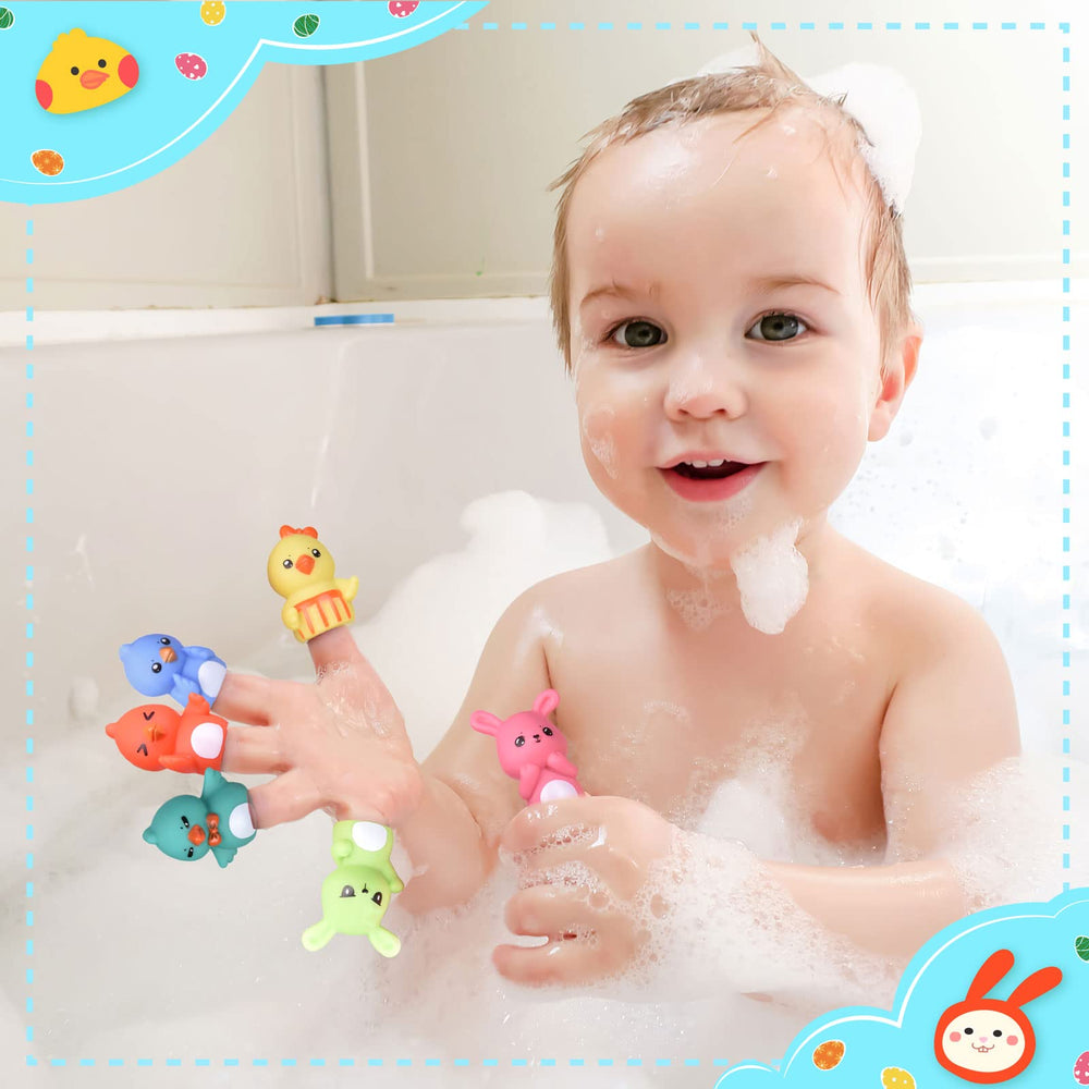 FUN LITTLE TOYS kid-friendly bath time entertainment with puppets.