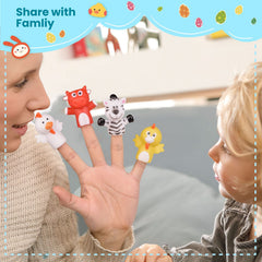 FUN LITTLE TOYS puppets measure about 2.2 inches for a comfortable one-size-fits-all fit.