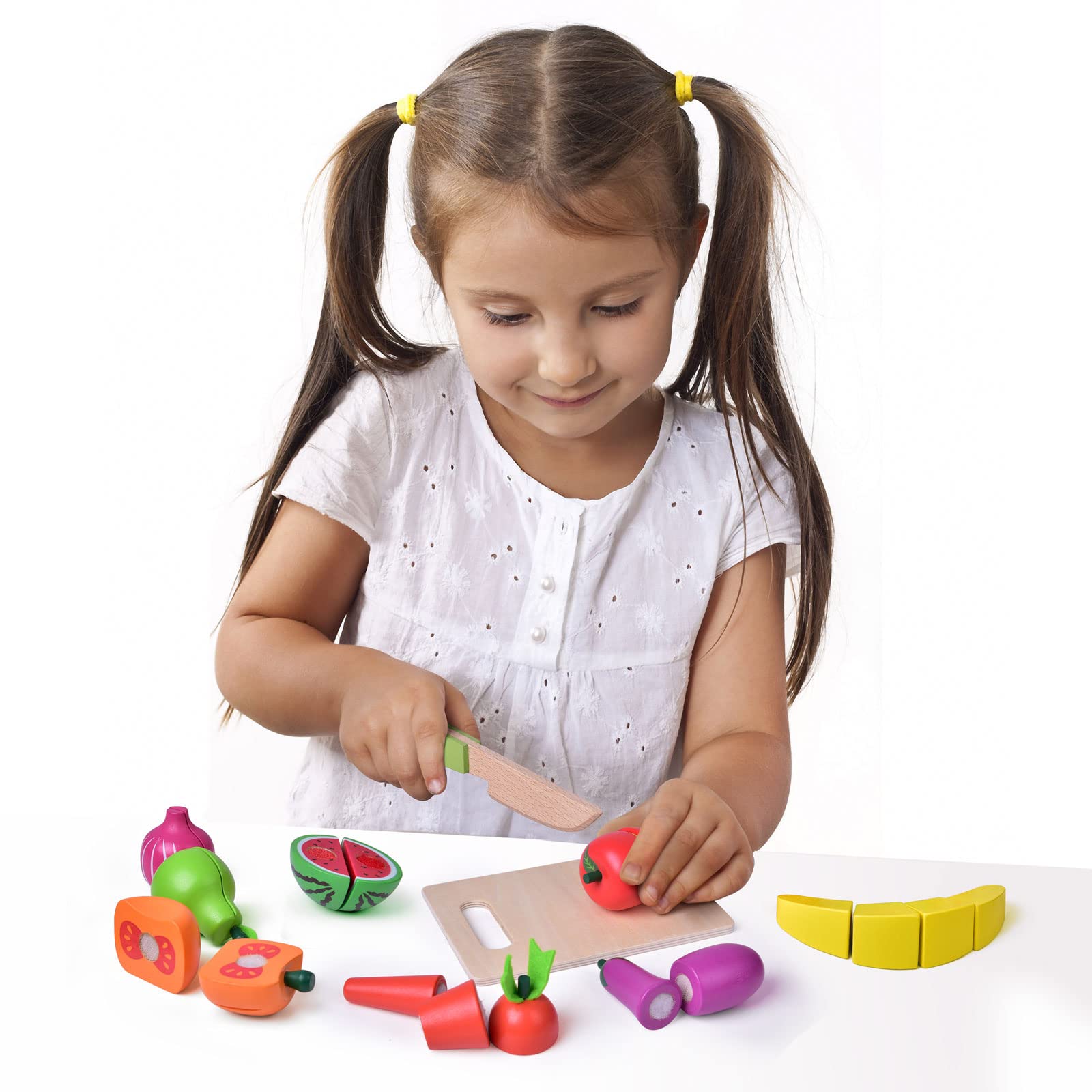 FUN LITTLE TOYS wooden cutting boards for a realistic prep station