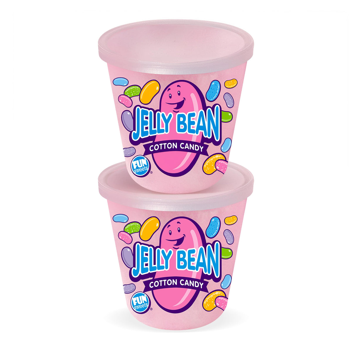 Fun Sweets Easter jelly bean cotton candy 2-pack tub ideal for celebrations