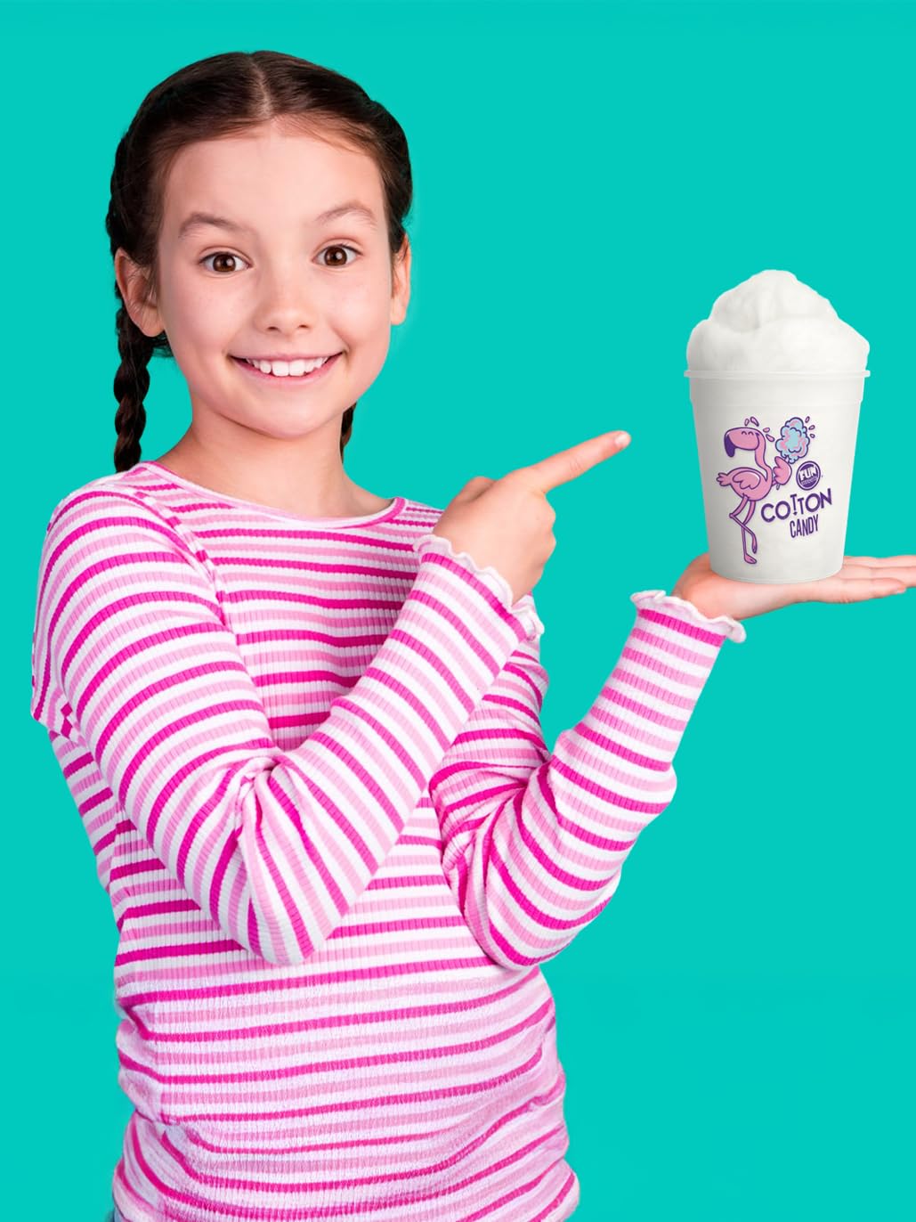 Gift-ready Fun Sweets Vanilla Cotton Candy 6-pack for easy gifting
