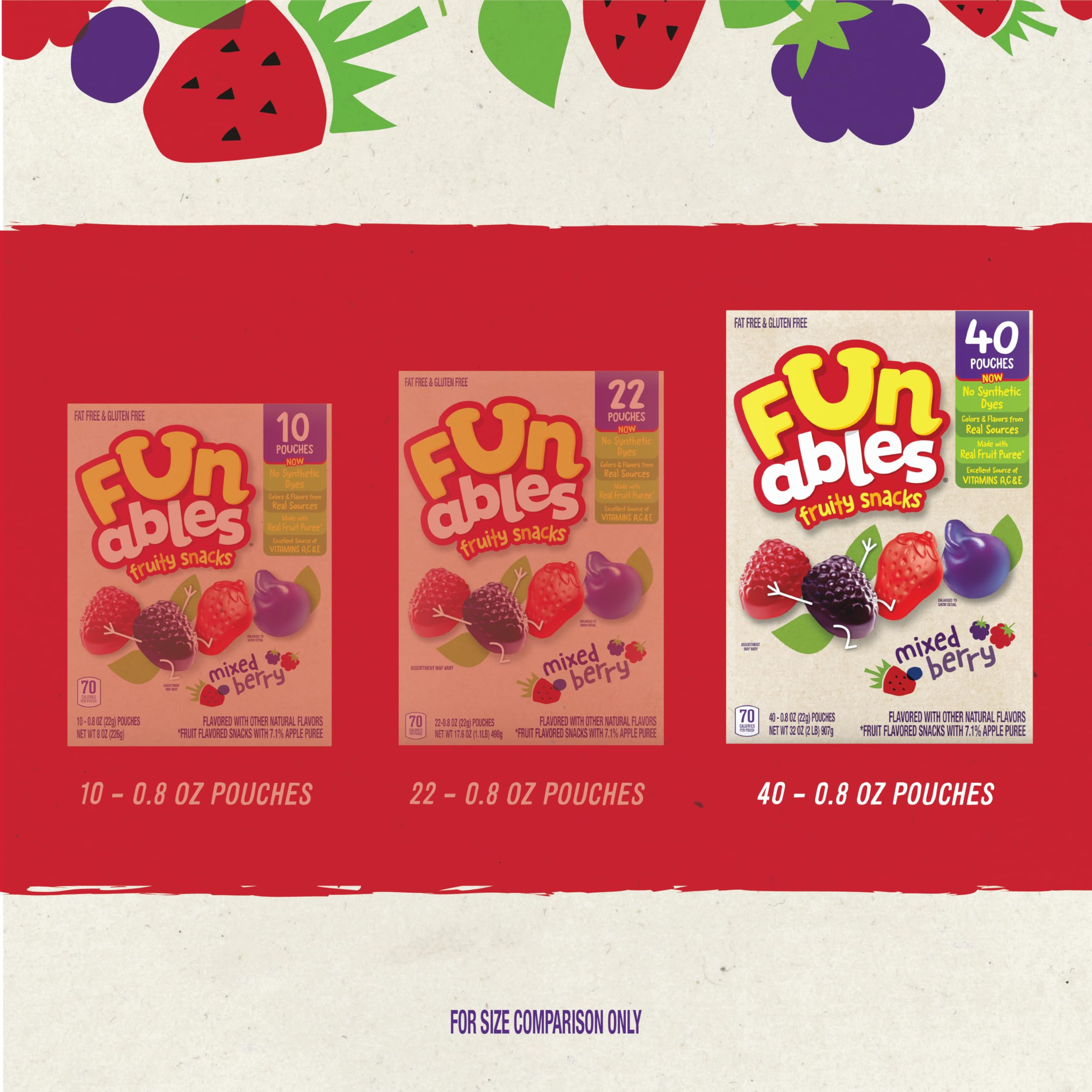 Single Funables pouch ready for on-the-go snacking