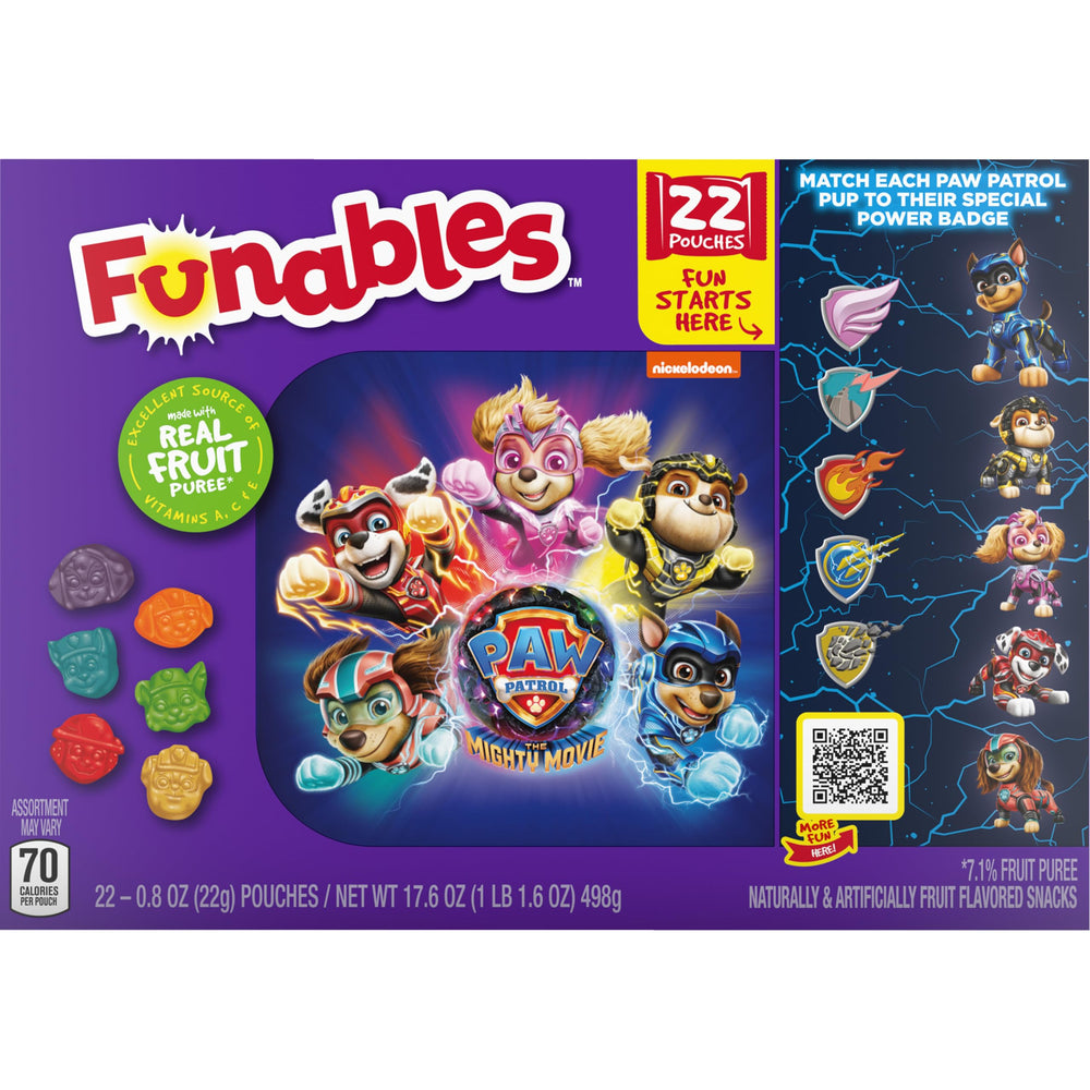 Funables PAW Patrol pup designs attract kids during snack time.