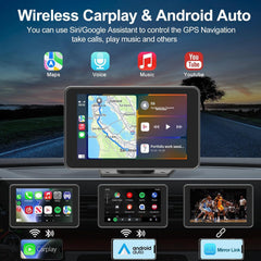FUNAURORE 7-inch HD touchscreen displaying crisp UI and responsive navigation