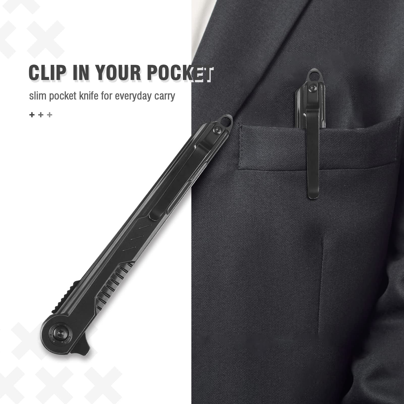FUNBRO EDC knife window breaker tip ready for emergencies outdoors.