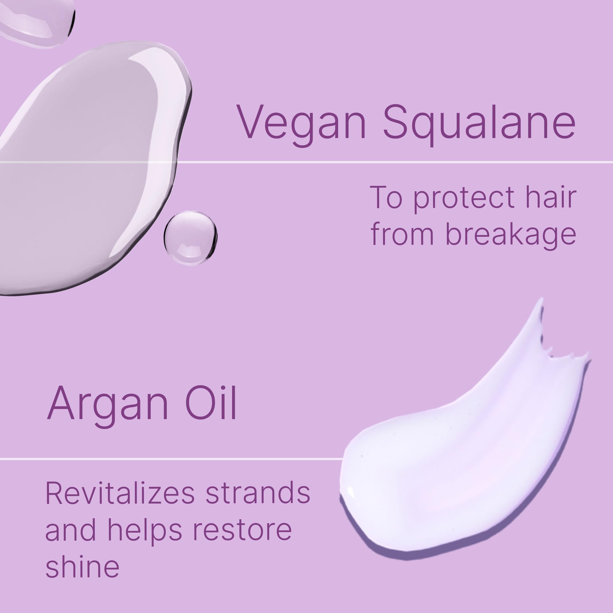Label highlights vegan squalane ingredient in Function of Beauty Wavy Hair Mask.