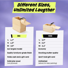 FunFamz Spider Prank Box hidden gift compartment for double surprise.