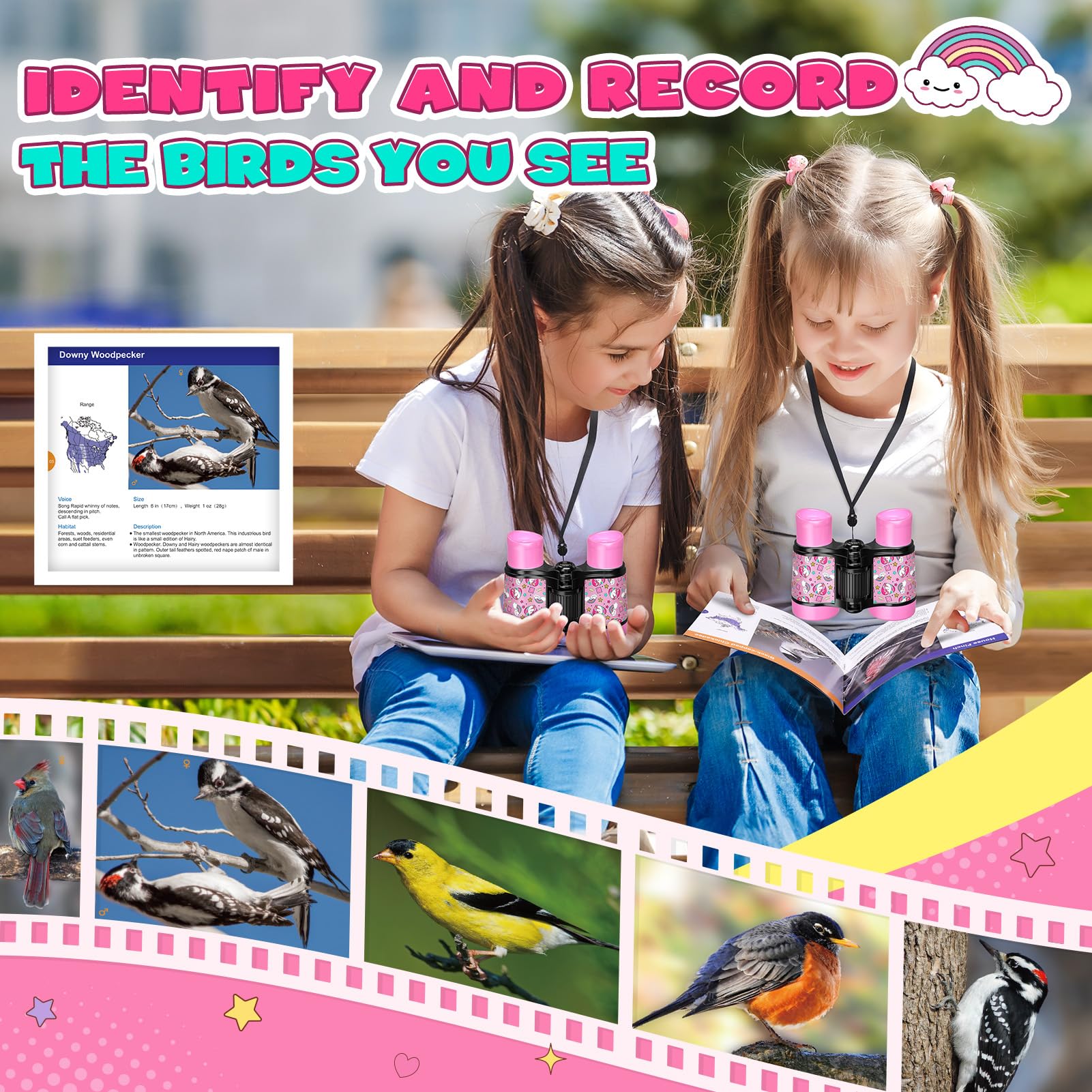 FunforFun Unicorn Binoculars canvas storage bag keeps gear organized on trips.