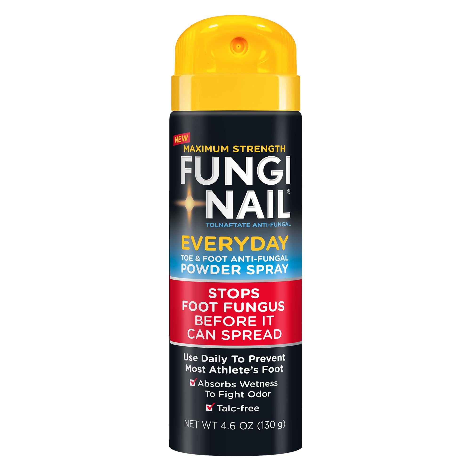 Fungi-Nail Everyday Powder Spray bottle viewed for easy daily protection.