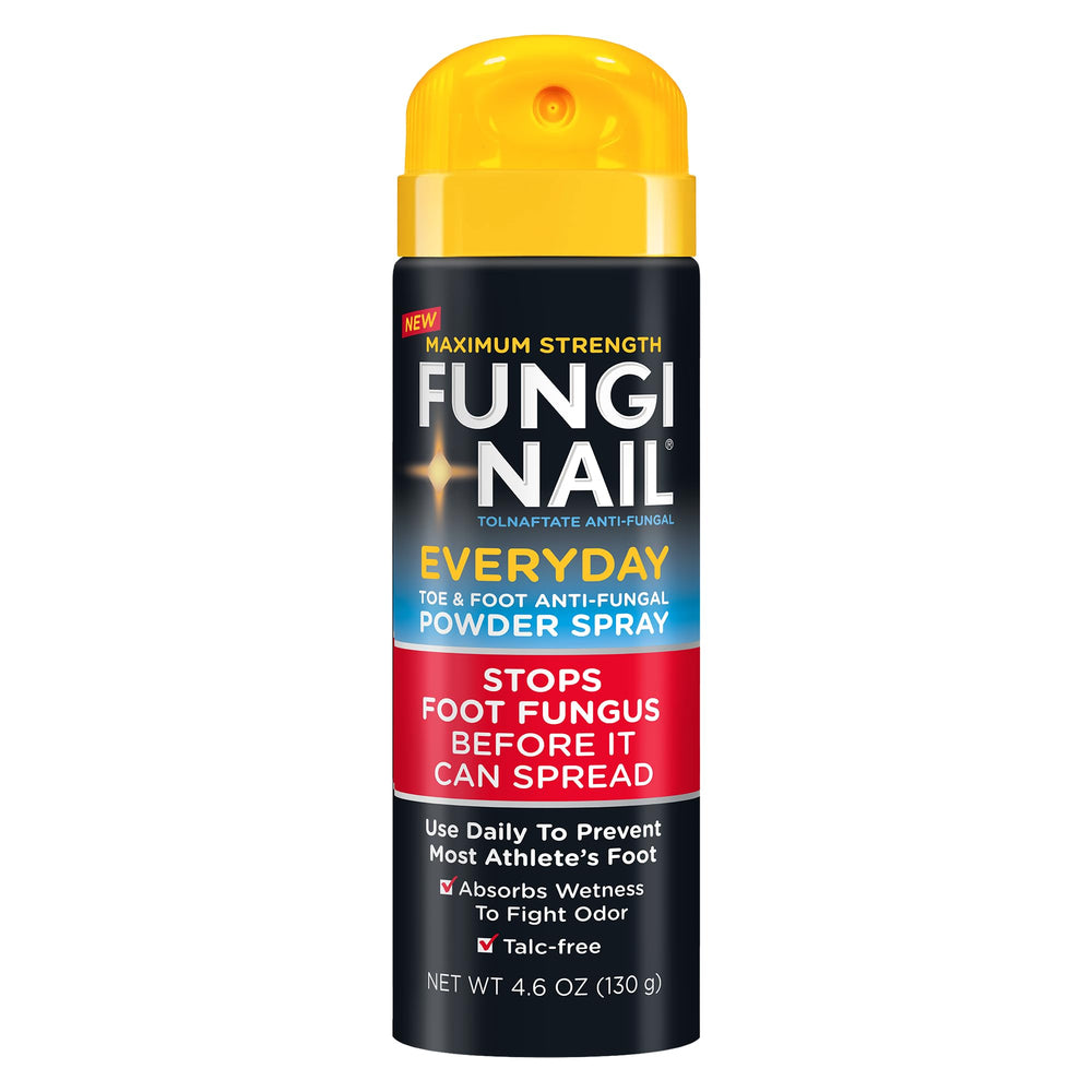 Fungi-Nail Everyday Powder Spray bottle viewed for easy daily protection.