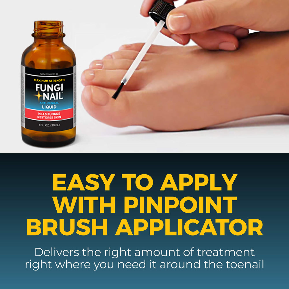 Fungi-Nail triple-action formula for antifungal care and skin support.