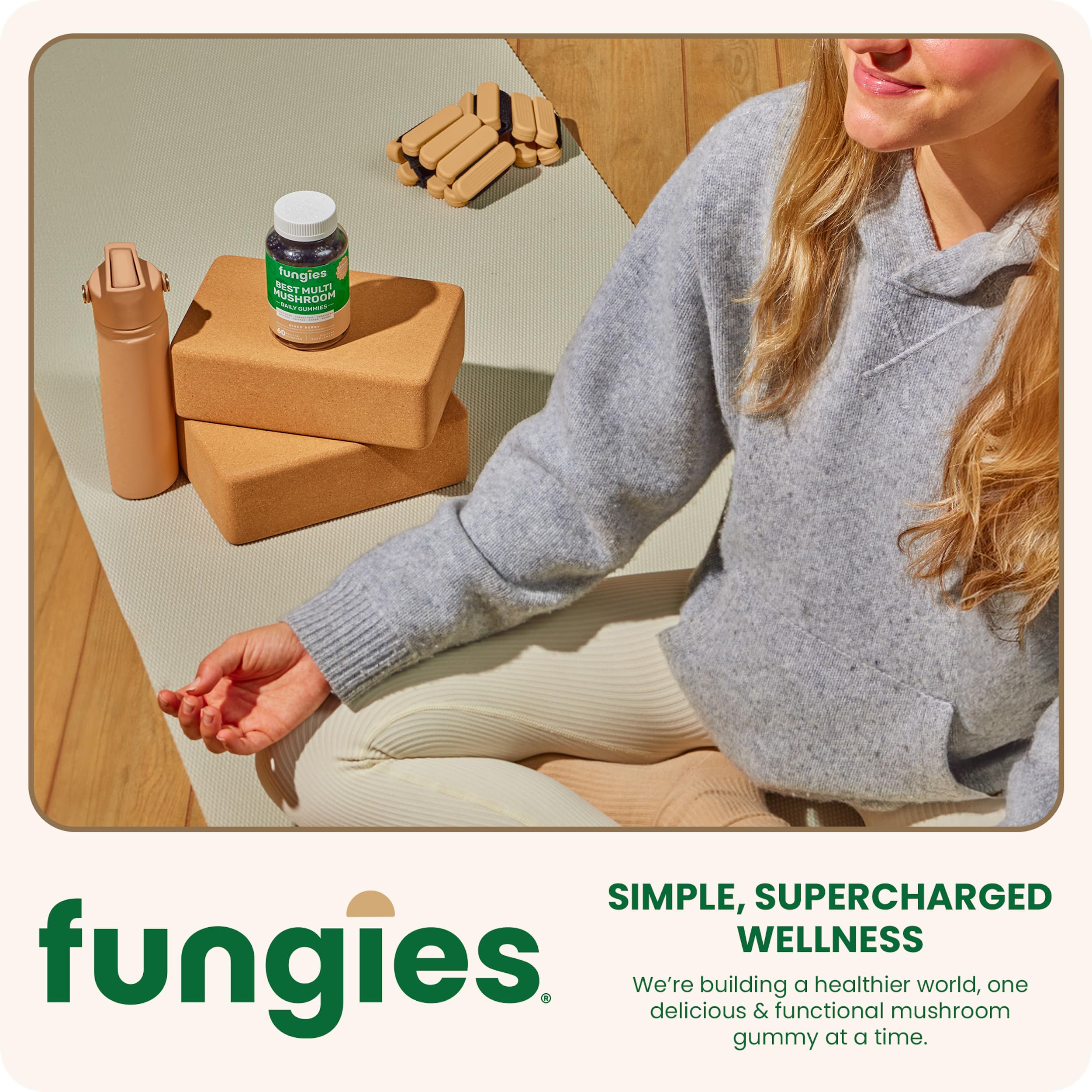 Fungies Mushroom Gummies daily-use visual suggests focus and energy support.