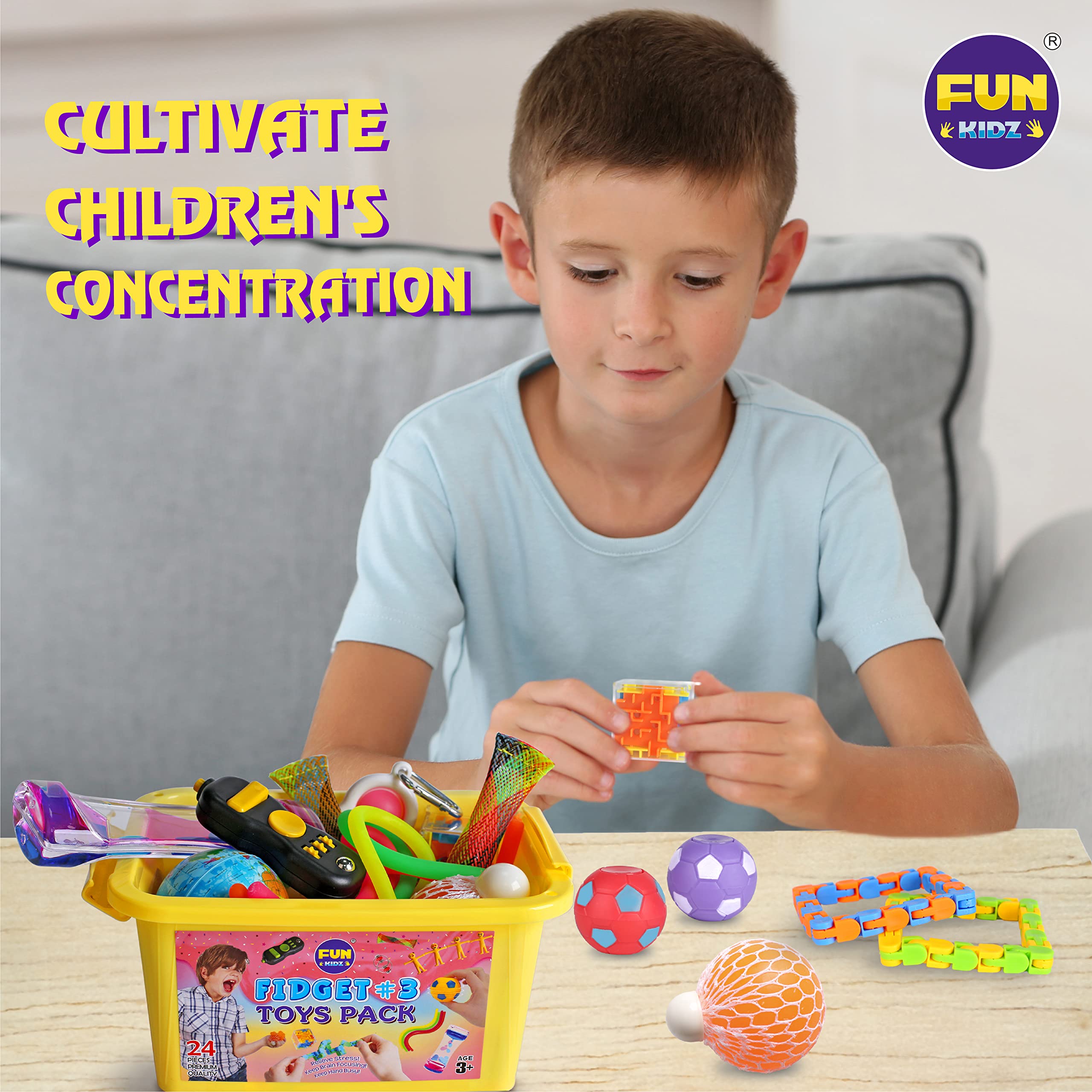 FunKidz liquid motion bubbler offering soothing visual appeal for calm moments