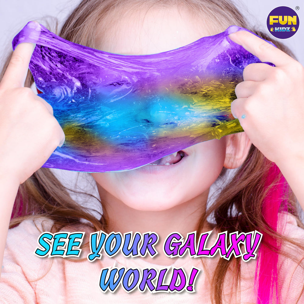 FunKidz Slime Kit soft stretchy base ensures comfortable play.