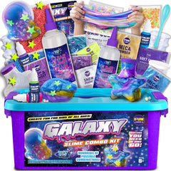 FunKidz Galaxy Slime Kit ingredients for easy space-themed slime making.