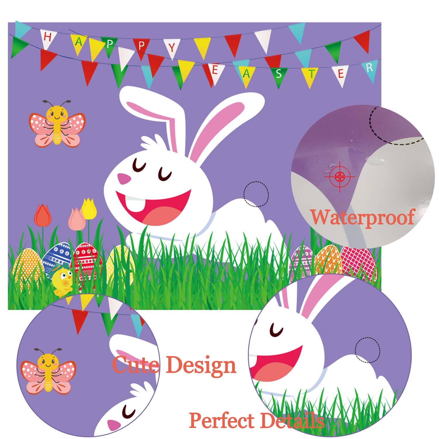 Funnlot Easter dot glue pack included for quick setup