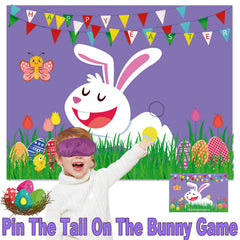 Funnlot Easter pin the tail poster ready for party fun