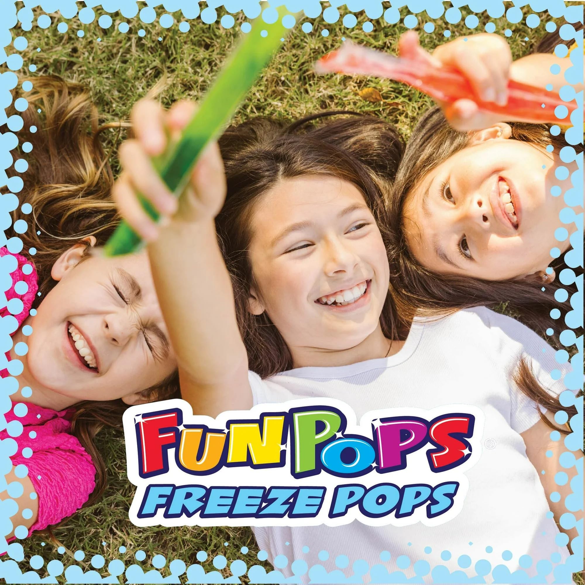 FunPops Freeze Pops Blue Punch adds color and excitement to snack time.
