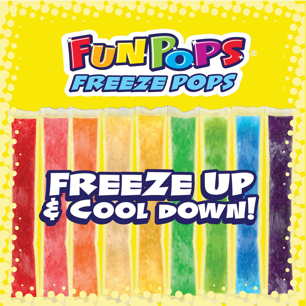 FunPops Freeze Pops Lemon-Lime Zest offers zingy flavor for quick cool-down moments.