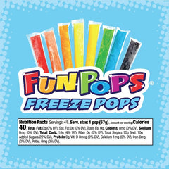 FunPops Freeze Pops Orange Zing delivers bright flavor for lunchboxes.