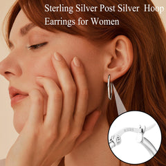 FUNRUN JEWELRY silver hoops ranging from 10mm to 40mm for every occasion