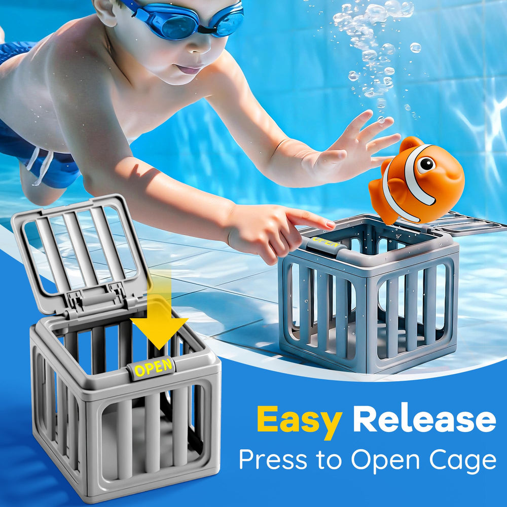 Funscape floating ocean animals rise to the surface during rescue playtime
