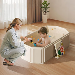 FunTankie foldable kids bathtub for travel, saves space in small bathrooms.
