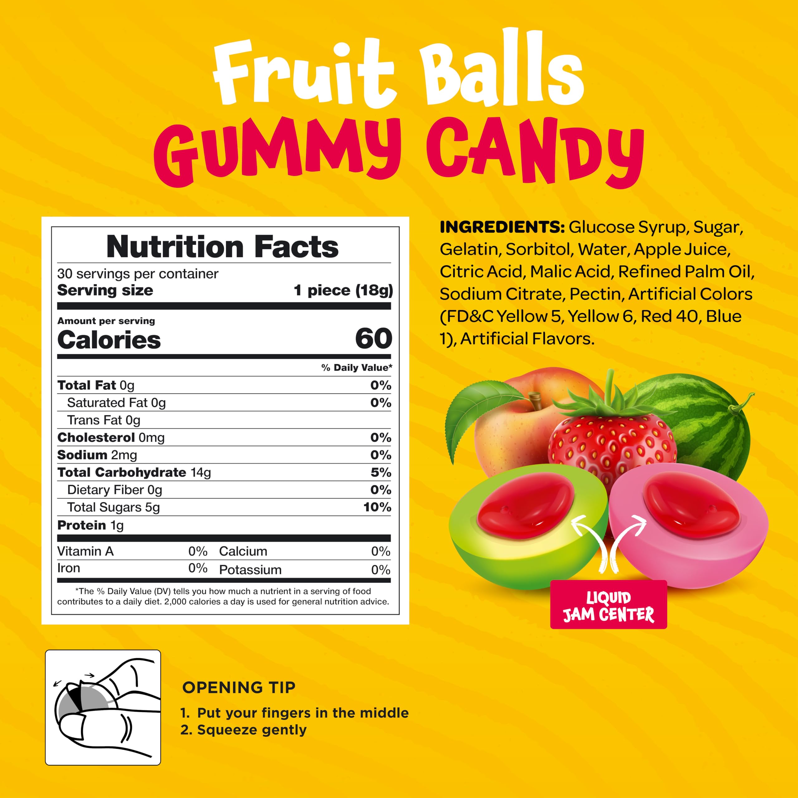 FUNTASTY gummies close-up showing jelly centers and fruity flavors