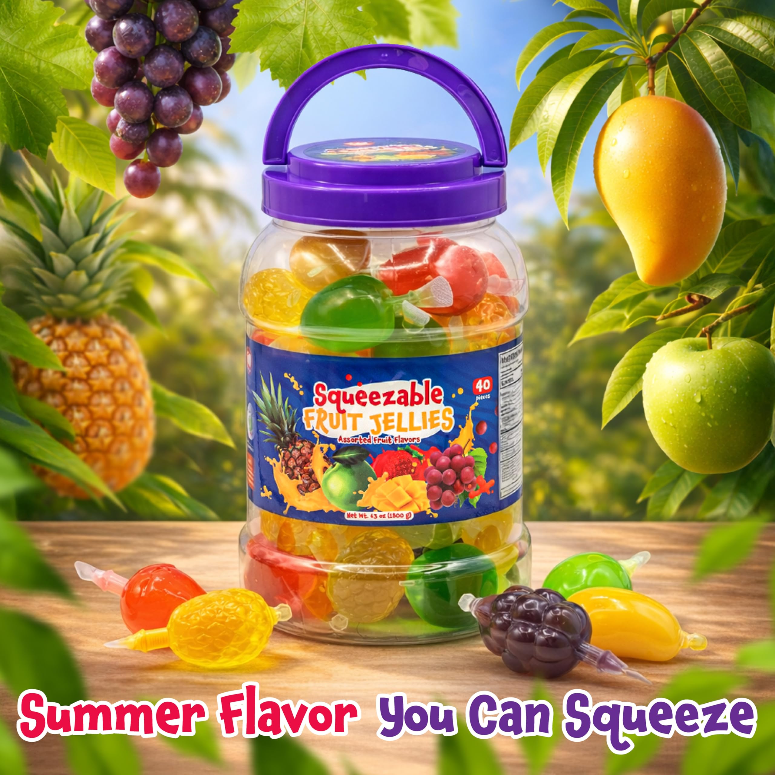 FUNTASTY jellies green apple flavor vegan gluten free option