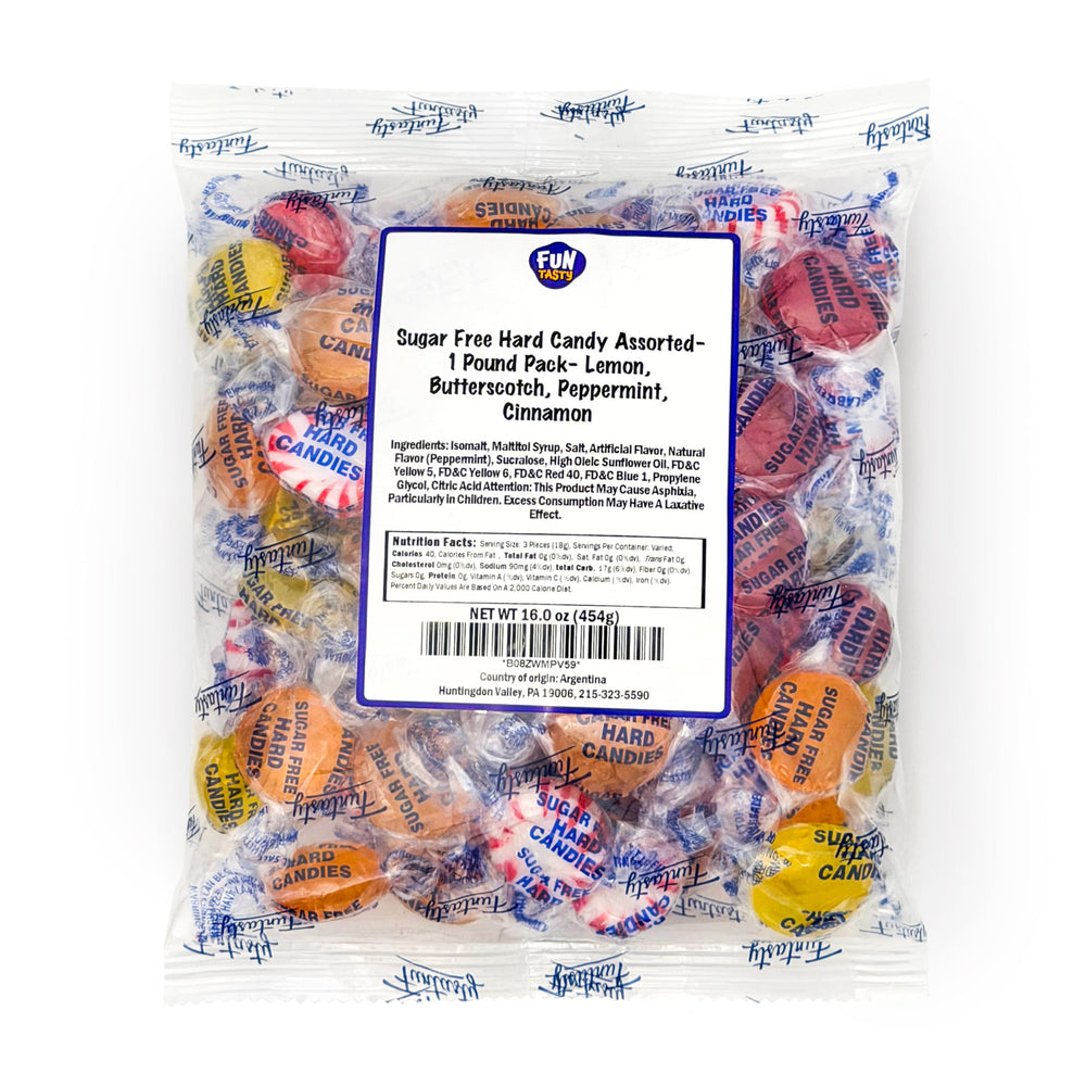 FUNTASTY individually wrapped sugar free pieces for on the go snacking