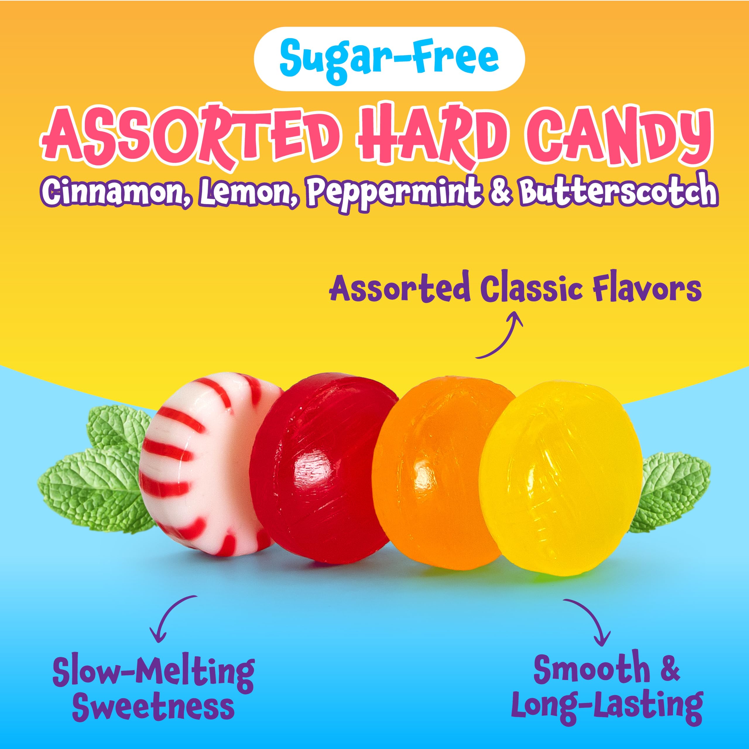 FUNTASTY peppermint flavor sugar free candy refreshing mint