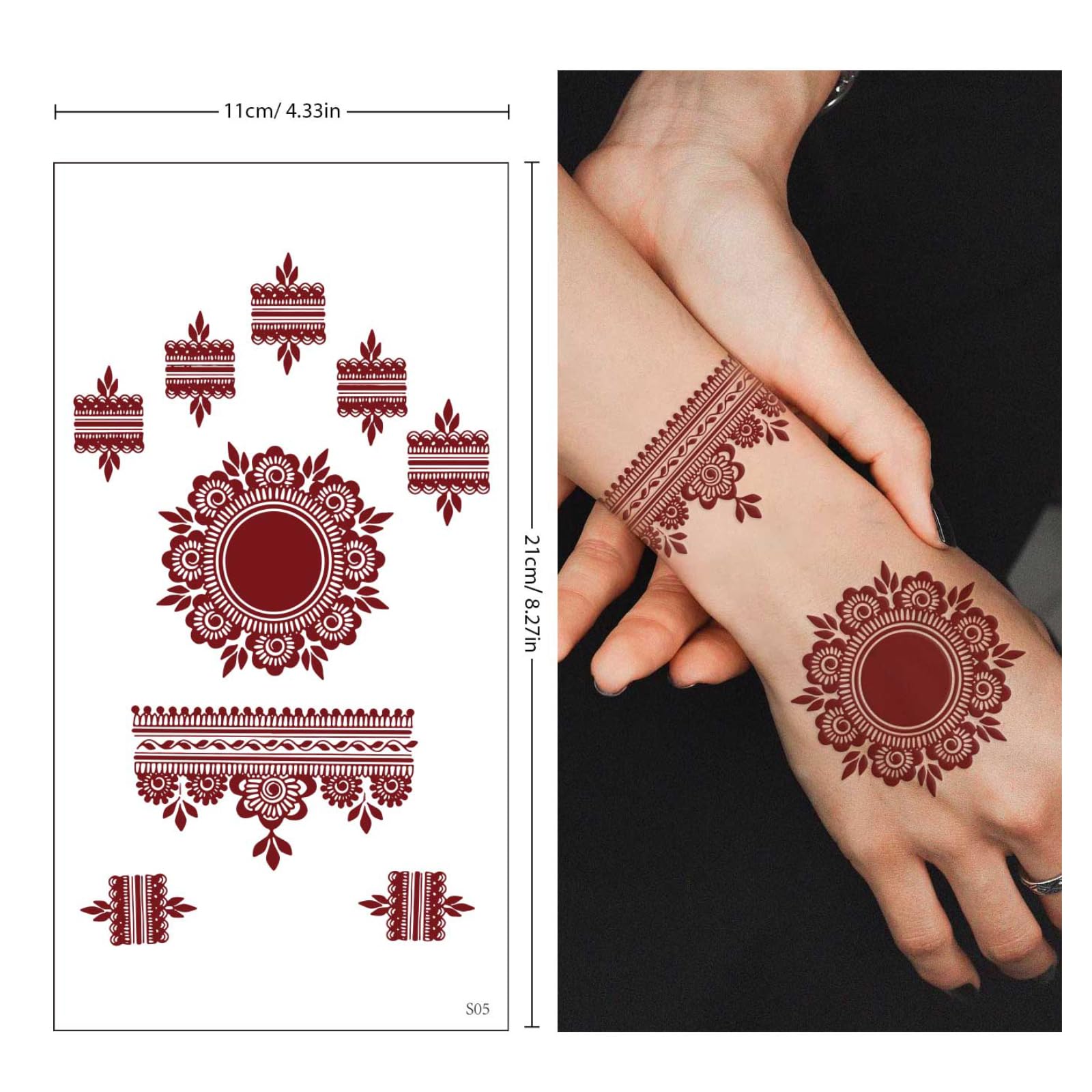 FUNTATTOO non-toxic skin friendly sheets for safe wear.
