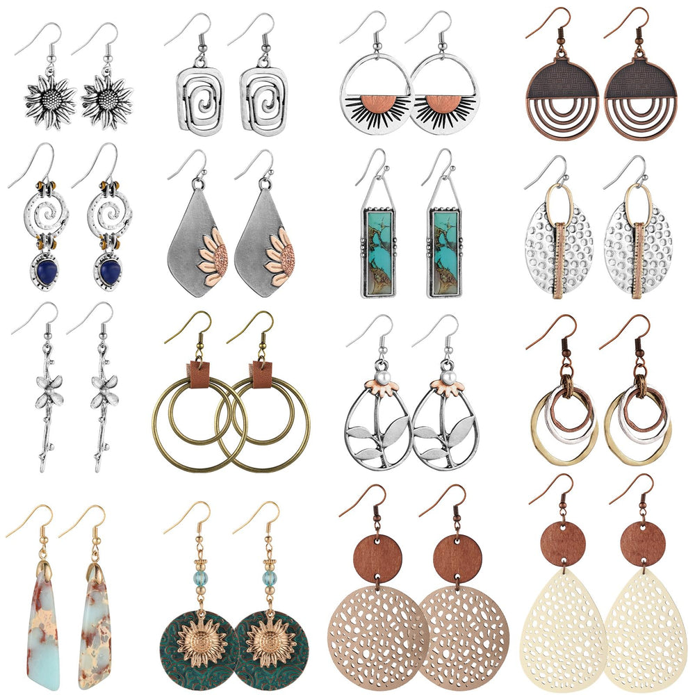 Funtopia round skeleton earrings for lightweight daily wear