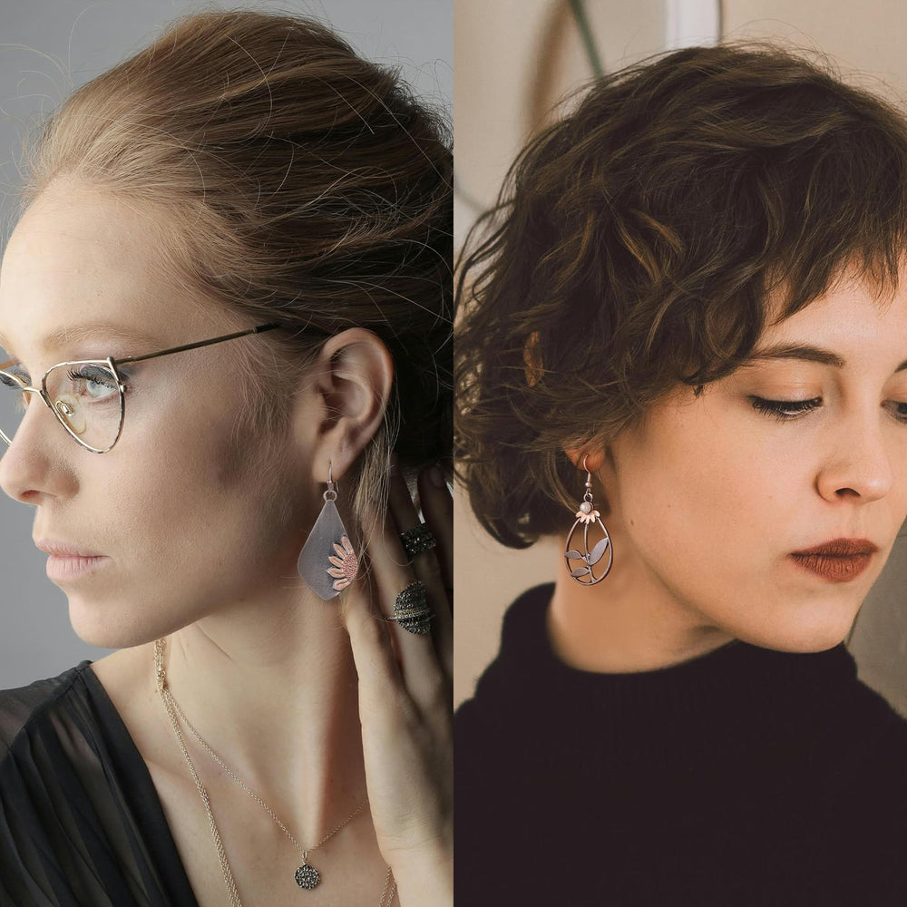Funtopia sunflower wood earrings bring sunny charm to casual outfits