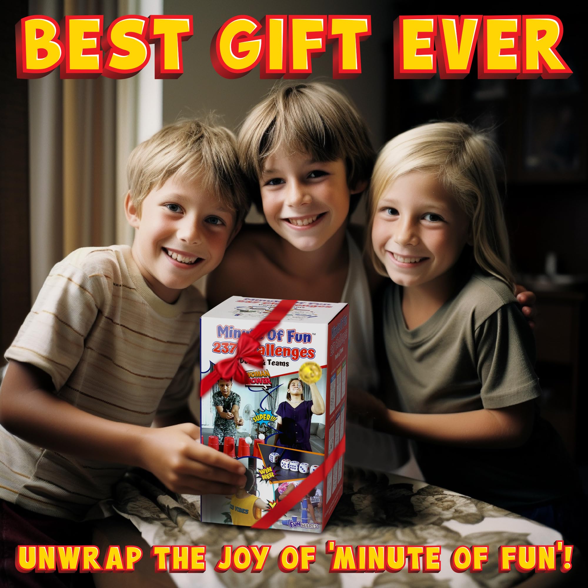 Funwares Original 237 Minute of Fun balloon and core workout tasks boost focus.