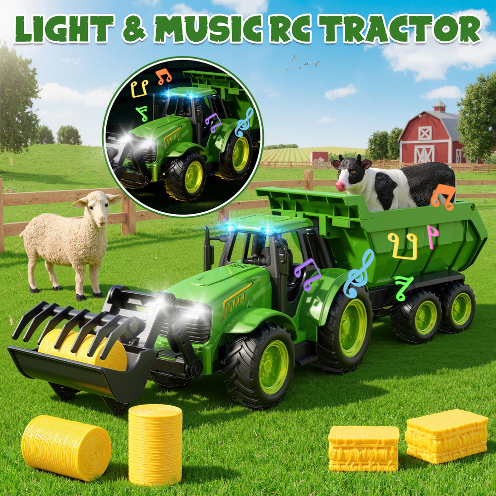 Funwee farm animal figures provide social play with sheep and cow companions.