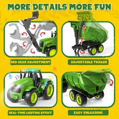 Funwee RC Farm Front Loader enhances interactive digging and transport tasks.