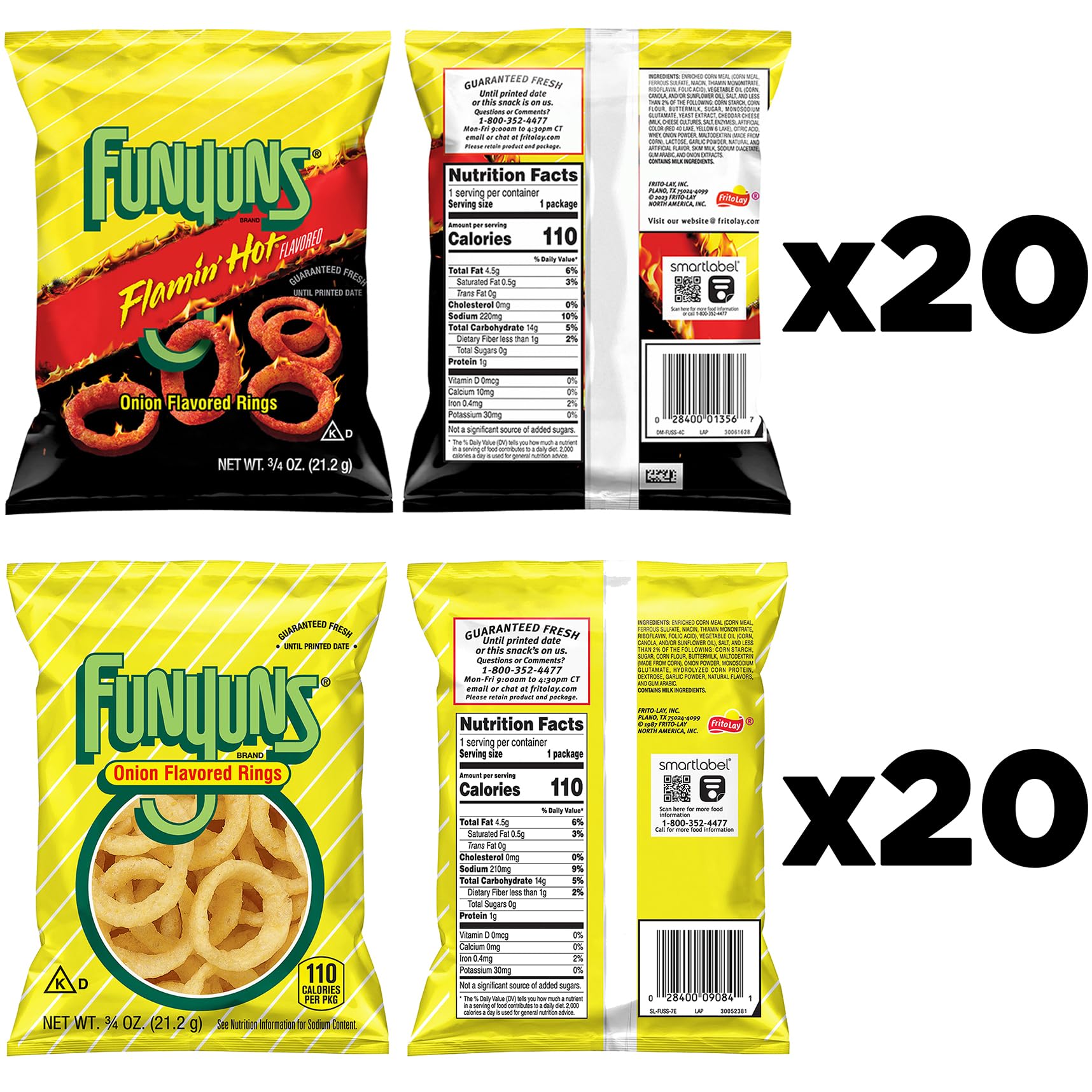 Funyuns Original Onion Rings close-up, crispy texture and savory onion flavor.