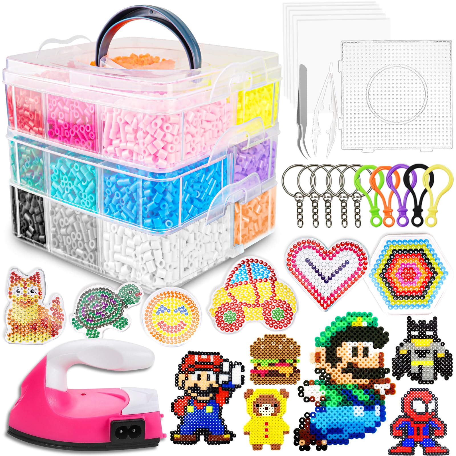 FUNZBO 12000 beads assortment inspires colorful designs for creative projects.
