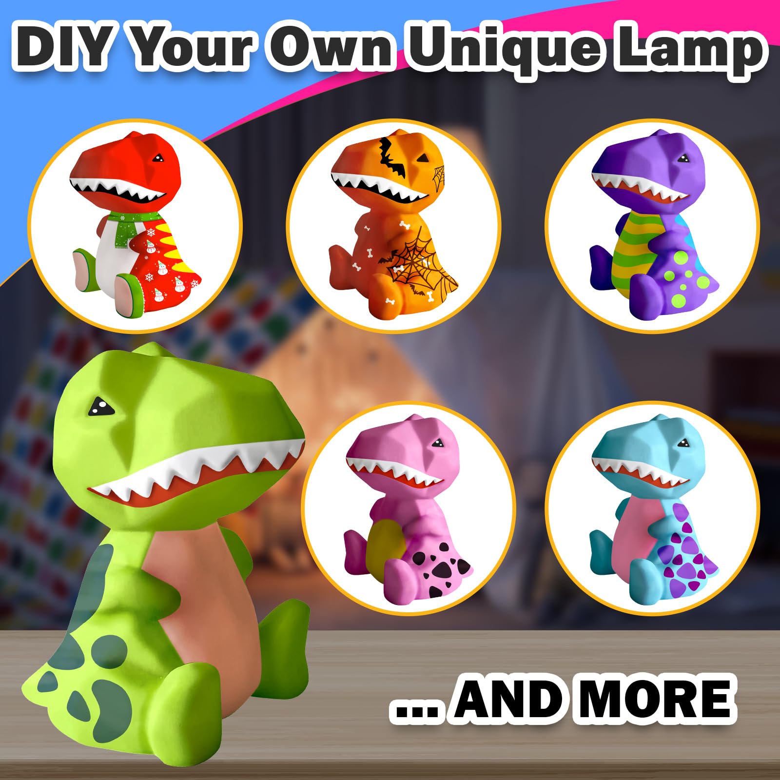 FUNZBO dinosaur lamp kit arrives in gift-ready packaging for special occasions